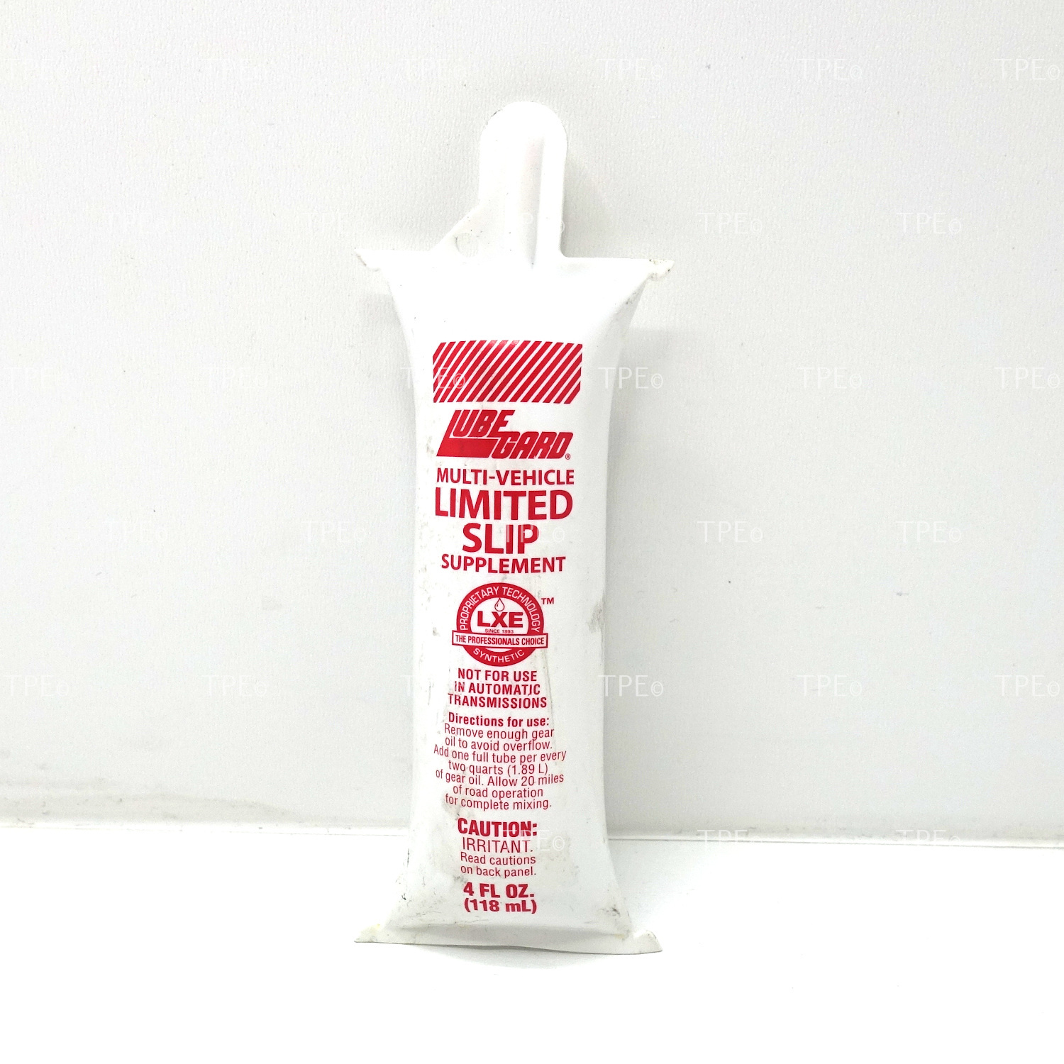 08.LU.31904 DESCRIPTION
LUBEGARD® Limited-Slip Supplement will eliminate your differential chatter. It will also reduce differential temperatures and extend clutch pack and equipment life.

LUBEGARD® LIMITED SLIP SUPPLEMENT is specifically formulated for the clutches in limited slip differentials. Limited slip differentials depend on the operation of pre-loaded clutch packs on each axle shaft. Gear oils made for standard differentials do not contain the additives that make these clutches work. LUBEGARD® LIMITED SLIP SUPPLEMENT contains proprietary and synthetic LXE® (liquid wax ester) Technology, an advanced friction modifier to eliminate chatter. It contains rust and corrosion inhibitors to protect bearings and gear surfaces. The LXE® Technology also acts as an enhanced heat transfer component to pull heat out of the gear box and clutches more quickly providing cooler running units. LUBEGARD® LIMITED SLIP SUPPLEMENT benefits all makes of vehicles with limited slip differentials including GM, Ford and Chrysler.

UNIVERSALLY WORKS IN ALL MAKES AND MODELS WITH CLUTCH, PLATE AND CONE DIFFERENTIALS INCLUDING FORD, CHRYSLER & GM!

• Compatible in Jeep applications
• Eliminates differential chatter and other noises, (squeals, groans, etc.)
• Universally works in all makes and models with clutch, plate, and cone differentials including Ford, Chrysler & GM
• Reduces differential temperatures
• Extends clutch pack and equipment life
• Inhibits rust and corrosion
• Safe for yellow metals
• Replaces high priced OE formulas

For use in all final drives and limited slip posi-traction units.
• NOT FOR USE IN AUTOMATIC TRANSMISSIONS