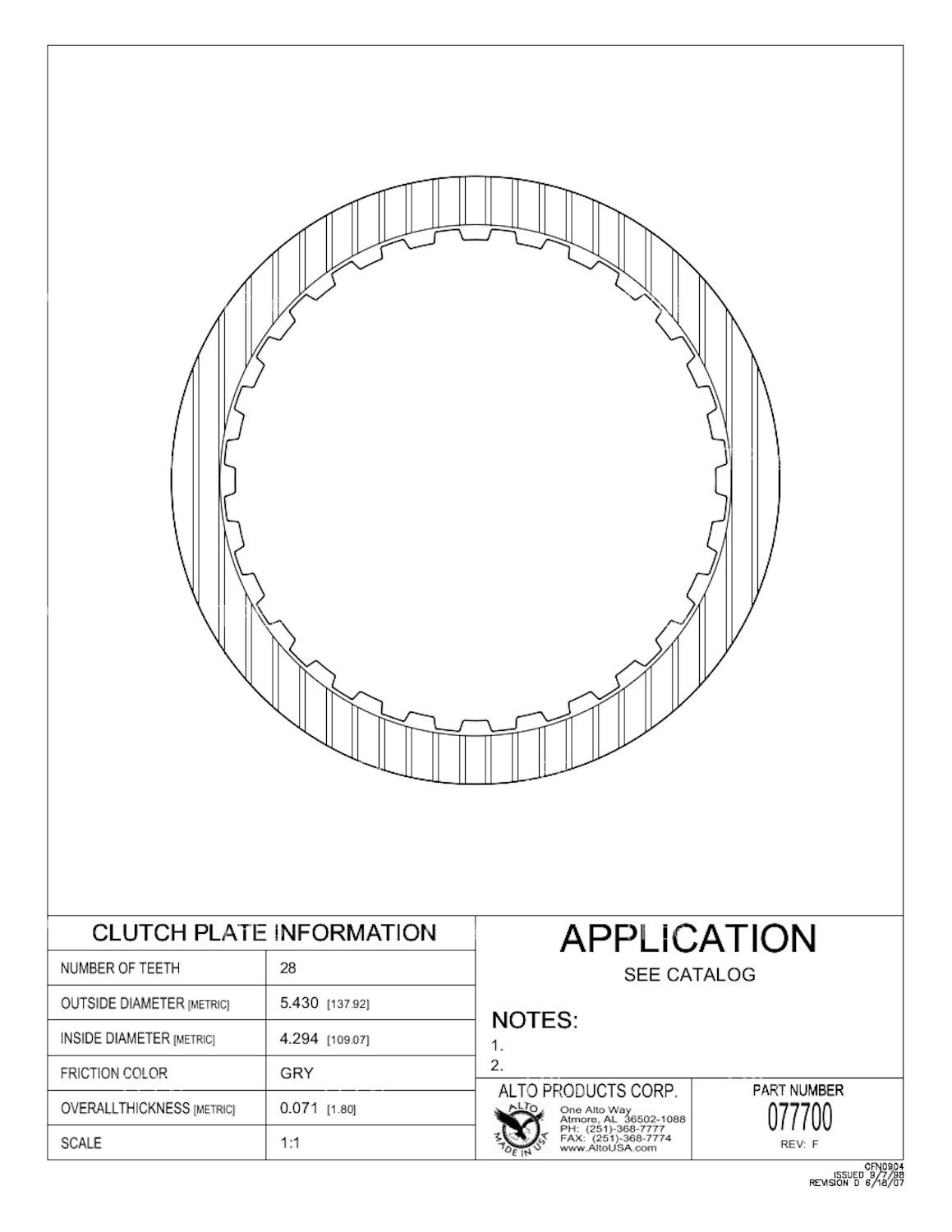 72.PF.01A Friction Plates