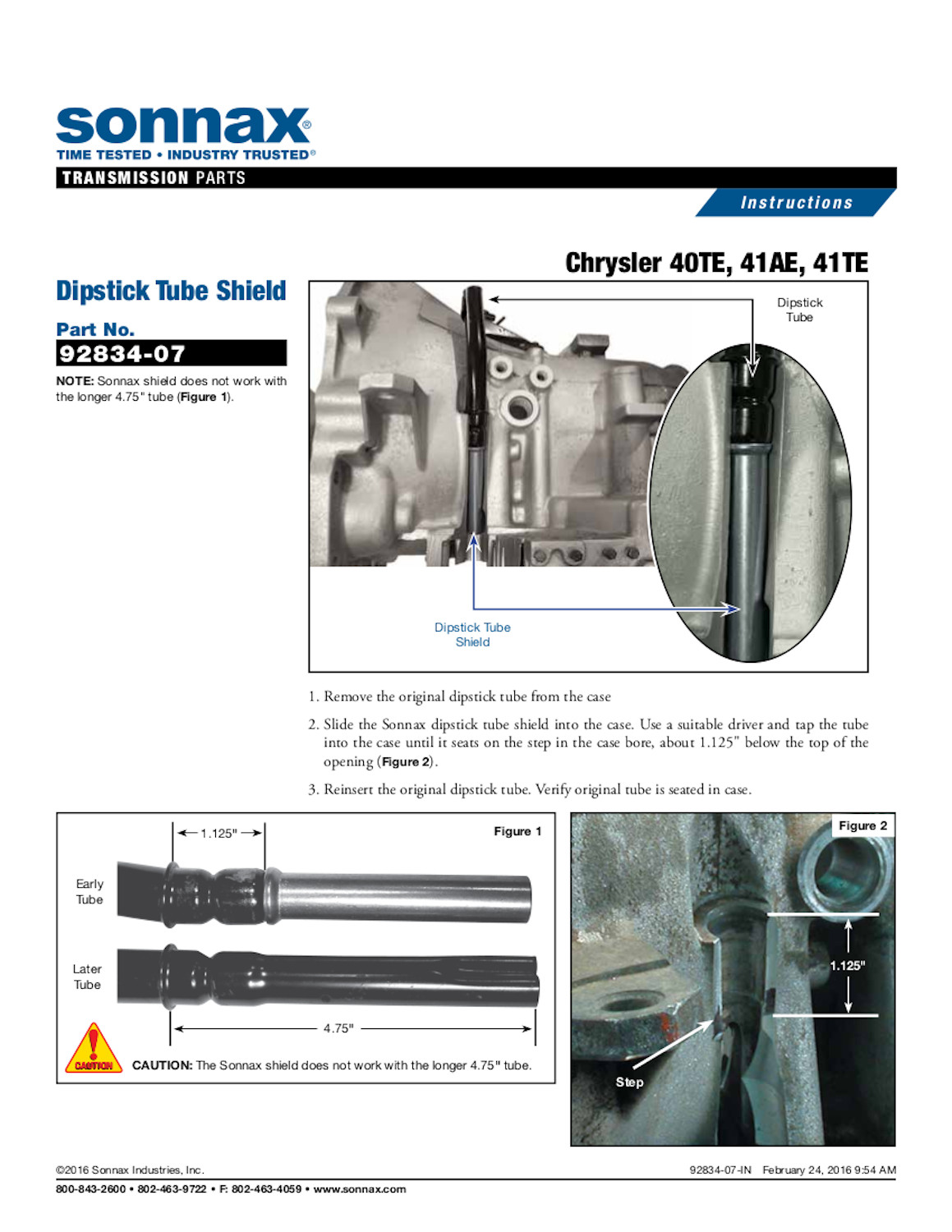 72.SON.13 Valve Body Components