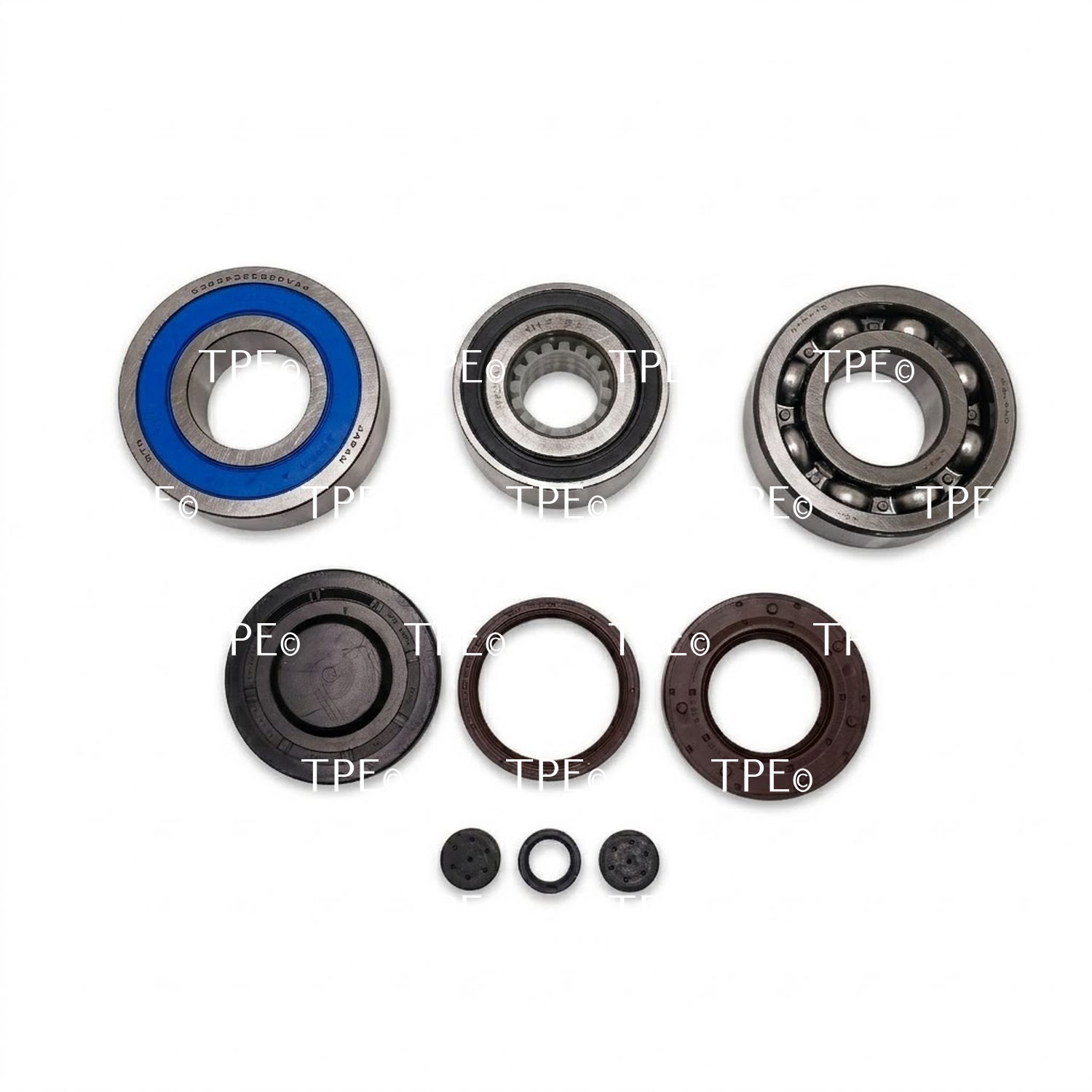 BMW.KB.06 This Bearing & Seal Kit contains the following Parts:

• 3 Bearings
• 3 Seals
• 3 Caps