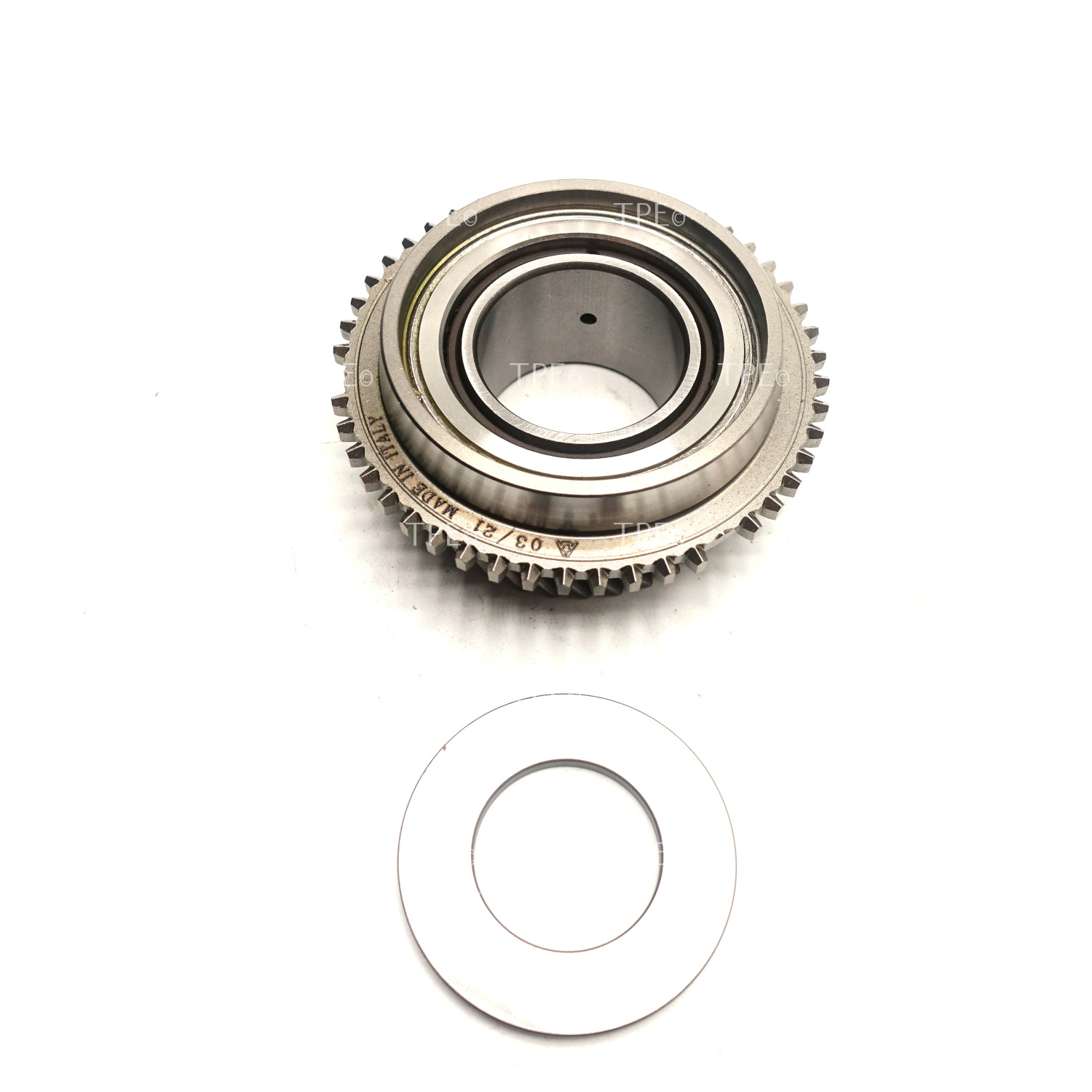 FI.HP.128 This 6th gear is supplied as a set together with the Needle bearing, Bushing and Retianer Ring and only fits the new version of the Mainshaft wich is used from 04/07/2016.
