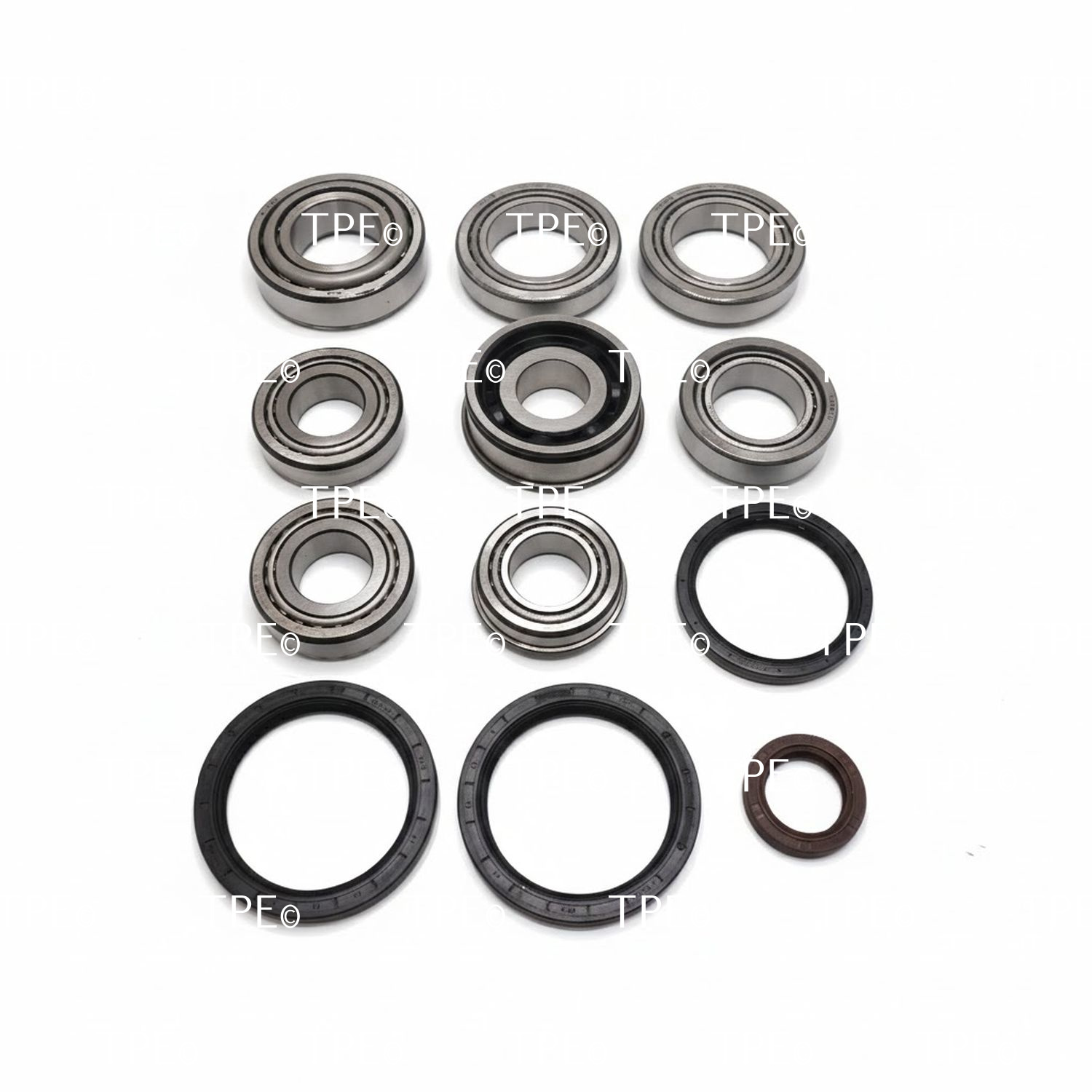 VW.KB.09-2 Fits the following gearbox codes:

FMN, FBH, FHB, FZL

This bearing & sealkit contains the following parts:

• 8 Bearings
• 1 Input seal
• 2 Differential seals
• 1 Axle seal