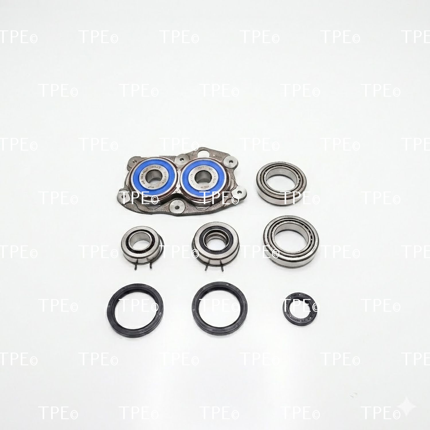VW.KB.17-1 Fits the following gerabox codes:

LNY, MYF, NBX, NBY, LHX, LHY, JPG

For Needle Bearing 5th & 6th Gear use VW.BG.22

This bearing & sealkit contains the following parts:

• 6 Bearings
• 1 Input seal
• 2 Differential seals
